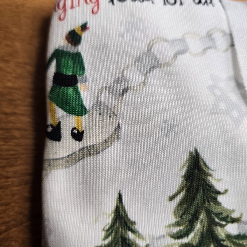 ORGANIC CHRISTMAS THE ELF MOVIE BABY PAJAMAS - PBK - Picture 7 of 11